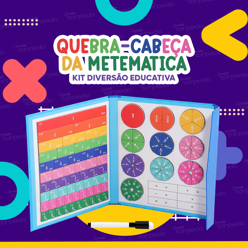 Quebra-cabeça da Matematica - Kit Diversão Educativa