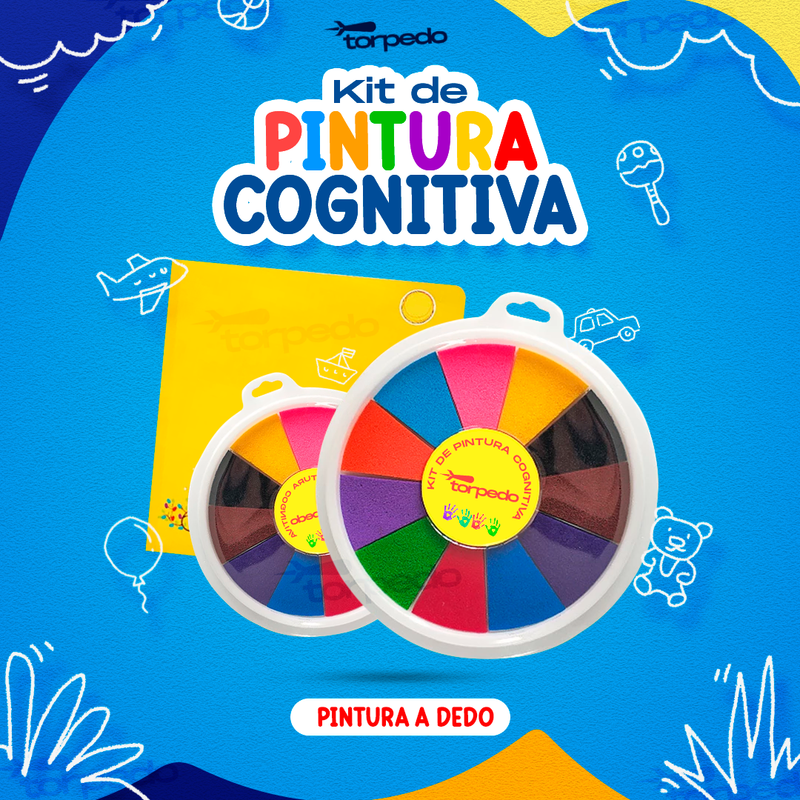 Kit Pintura á Dedo - Pintura Cognitiva